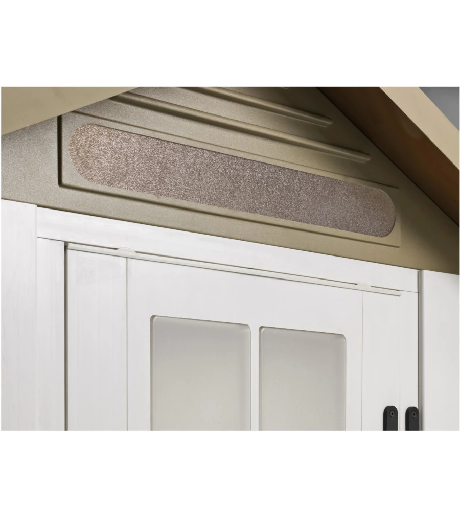 CASETTA DA GIARDINO IN PVC GAROFALO "TUSCANY EVO 80" L.96,5 X P.96,5 X H.203